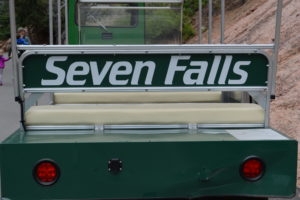 Seven Falls, tram, trolley, colorado springs, colorado, waterfalls