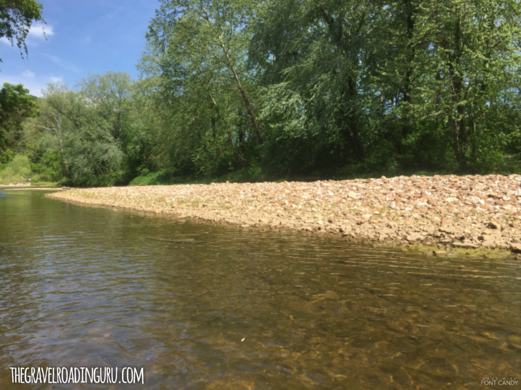 cedar creek, missouri, gravel bar, kayaking